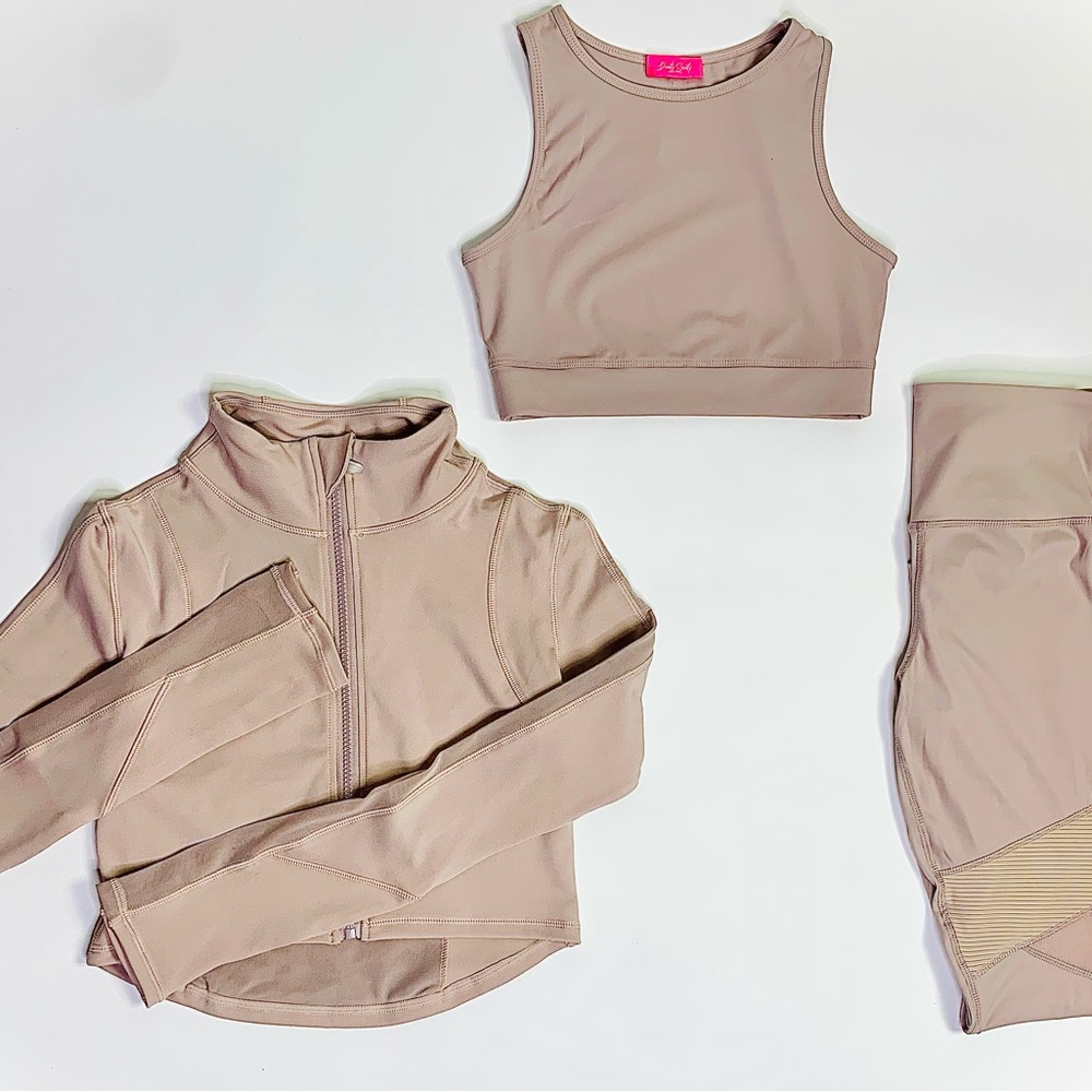 Stylish Tan Activewear Set